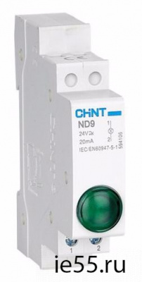 Индикатор ND9-1b  синий , AC/DC230В (LED) (CHINT)