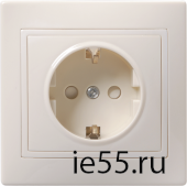 РСш10-3-Км Роз. 1мес. c з/к с з/ш 16А кер. КВАРТА крем. IEK