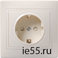 РСш10-3-Км Роз. 1мес. c з/к с з/ш 16А кер. КВАРТА крем. IEK