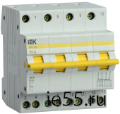 Выключатель-разъединитель трехпозиционный ВРТ-63 4P 25А IEK