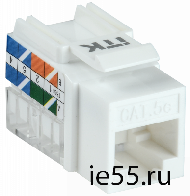ITK Модуль Keystone Jack кат. 5E UTP 110 IDC 90 град.